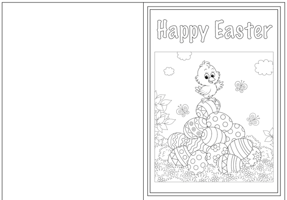 Easter card template